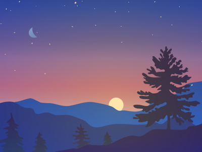 Unmasked Dusk/Dawn affinity design affinity designer background background art dartmouth dawn dorothy qu dusk illustration mount moosilauke mountains new hampshire sunrise sunset unmasked