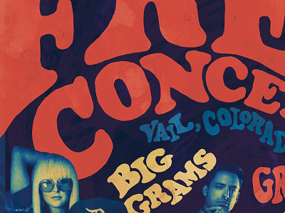 Free Concerts burton gig poster poster typography