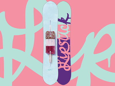 2016 Burton Lipstick burton lettering product design snowboard snowboard graphic typography