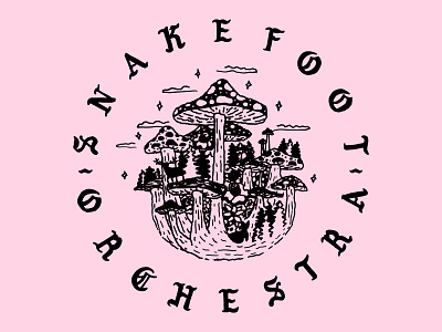 Snakefoot Orchestra bands illustration typography