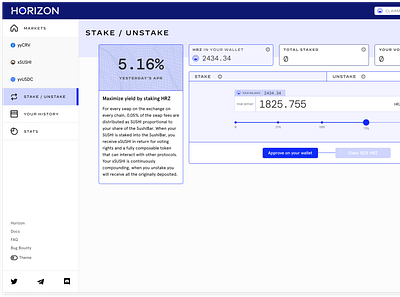 Horizon UI app design ui ux