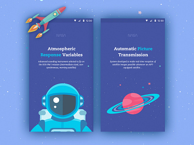 Space android appdesign intro material onboarding prototype tour ui uidesign