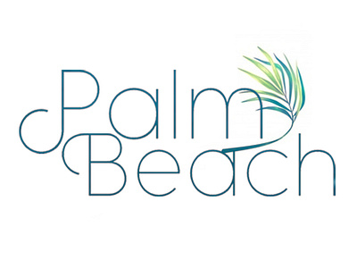 palm beaches branding design logo typography