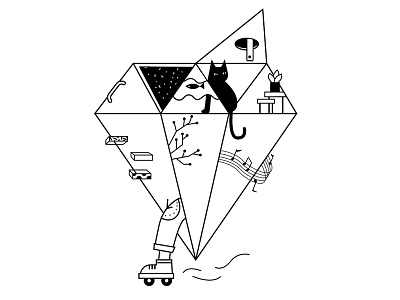 Magic Diamond diamond geometric illustration logo vector
