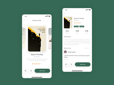 E-book App - 3 app design ui