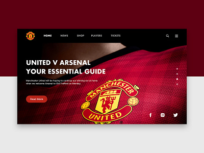 Manutd design ui web