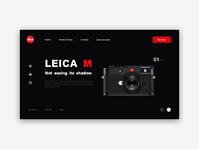 Camera—Website design ui web