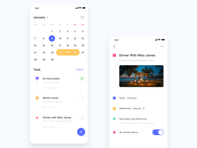 To-do list app design ui