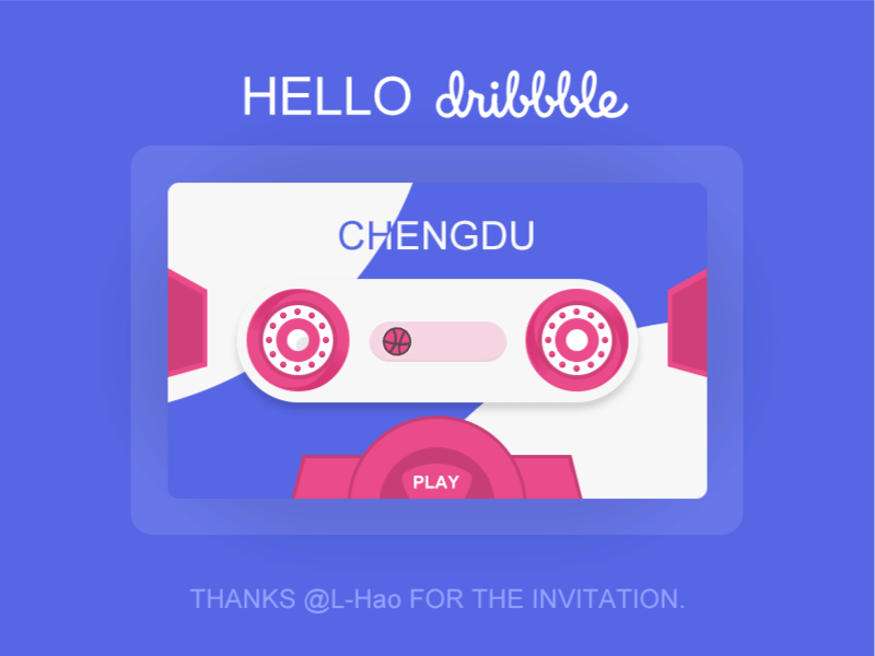 hello dribbble！ debut dribbble hello