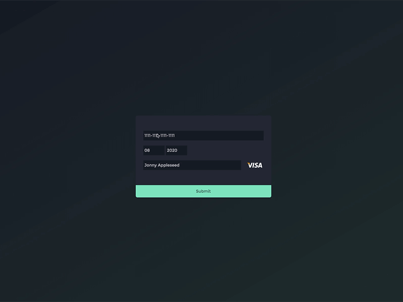 Daily UI #002: Credit Card Checkout