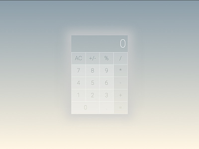 Daily UI #004: Calculator 004 dailyui interface ui