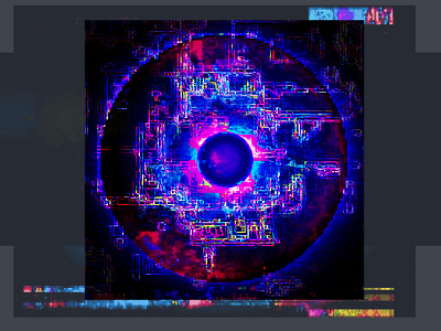 Eye of Cuthulu - glitch digital art dark digitalart glitch glitchart pixel