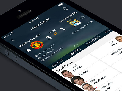 Match Detail app danielmarson.com football ios7 match score soccer team