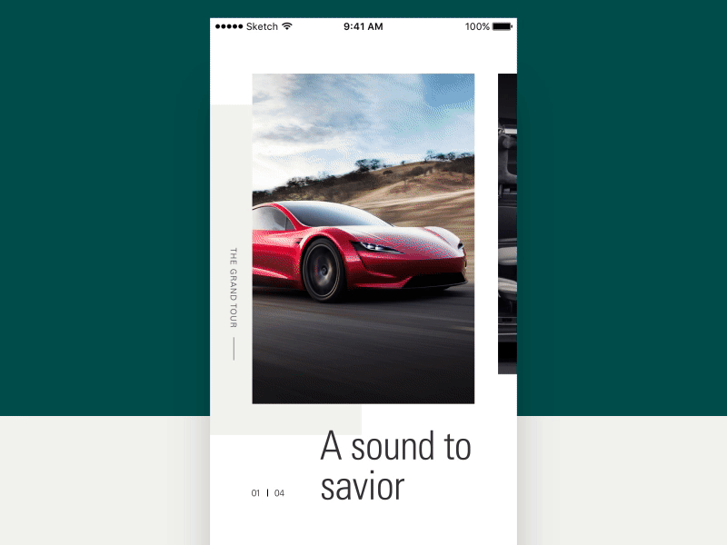 Customer App animation app car carousel design interaction layout swipe ui ux