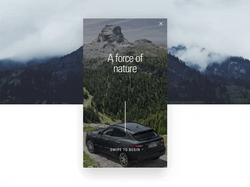 Parallax. animation app car design interaction layout parallax swipe ui ux