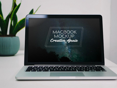 Elegant Macbook Mockup Free Psd