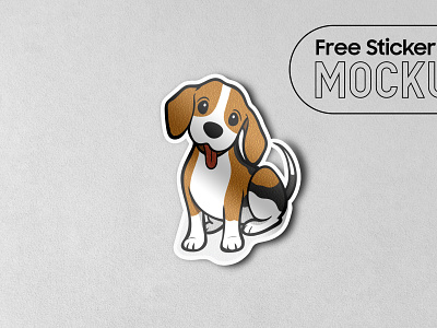 Free Sticker Mockup PSD free mockup psd mockup psd mockups sticker sticker mockup