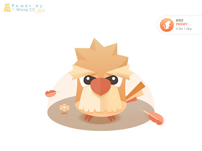 Pokemon pidgey illustration