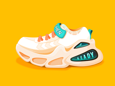 Trendy Sneakers illustration