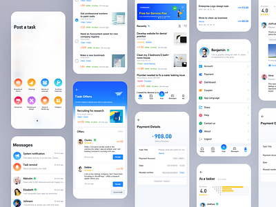 Product design of part-time working community app design ui uidesign 设计