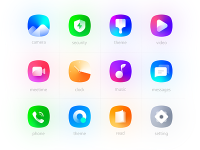 Huawei theme icon design design ui