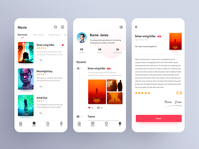 Movie application 03 app hiwow ui uidesign 应用
