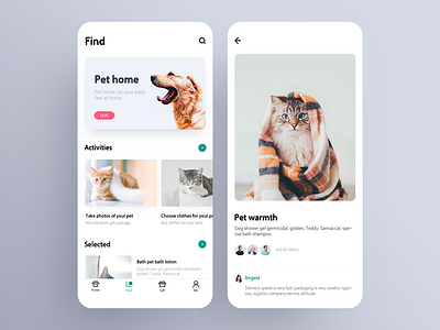 Application Design of Pet Home 02 app design ui uidesign ux 应用 设计