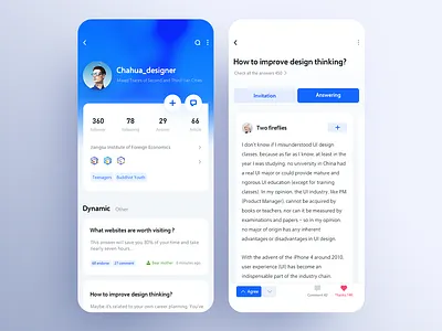 Zhihu redesign Visual design 01 app design hiwow ui uidesign ux 应用 设计