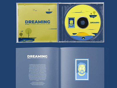 Dreaming cover design and mini book art branding cd cover cd design cover design design digital art enviroment illustration package design