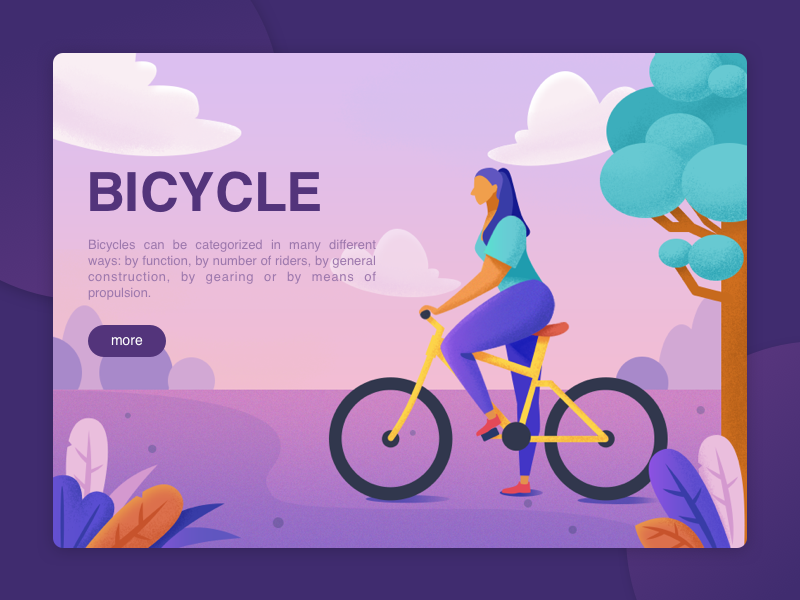 bicycle by yamcao on Dribbble