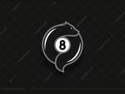 Billiard Ball With Fox Logo