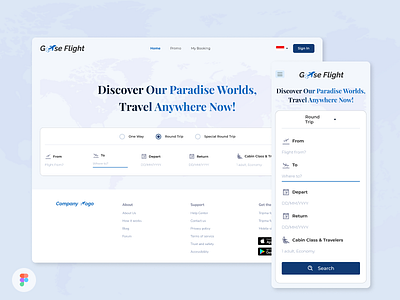 Goose Flight - Trip App app clean mobile travel trip ui ui kit ux