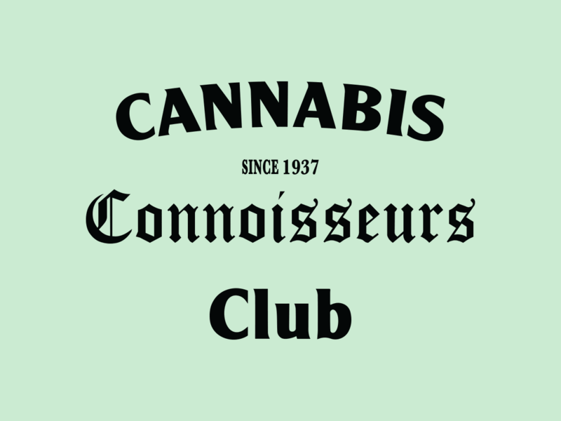 Cannabis Connoisseurs Club branding cannabis custom design lettering logo mark packaging type typography