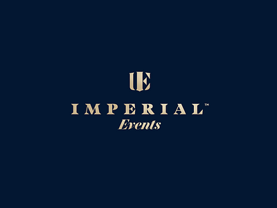 Imperial Events brand identity branding corporate icon lettering logo logomark logotype type