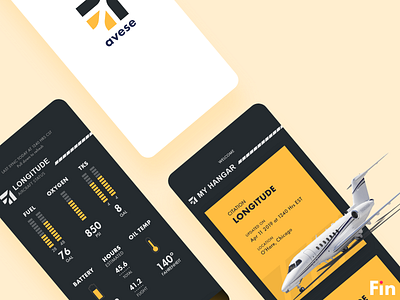 Avese Smart aircraft airplane app branding design graphic design logo ui ui designer uiux userexperience userinterface ux