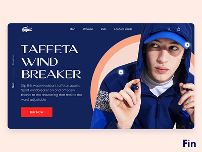 Lacoste Concept Landingpage branding design lacoste ui designer uiux userinterface webdesign