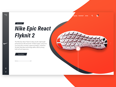 Nike Webdesign Mockup design illustration nike nike running typography ui designer uidesign uipractice uiux ux webdesign webui