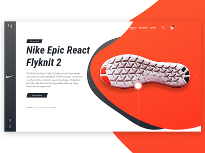 Nike Webdesign Mockup