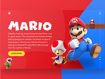 Mario Landing Page