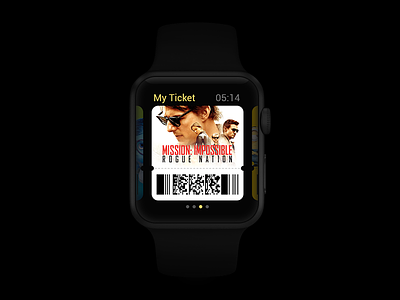 My Ticket applewatch concept ui watch