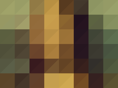 MONA LISA color illust pixel poster
