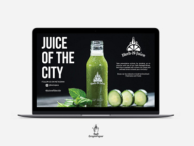 Web Banner for Herb N Juice