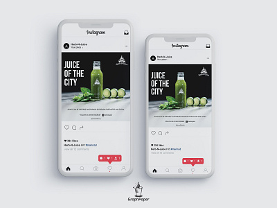 Herb-N-Juice Post Design - Instagram Post Design