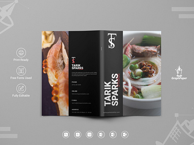 Tarik Sparks Studios Brochure album branding branding design brochure brochure design clean creative flyer flyer design graphic design graphpaper magazine minimal photo brochure