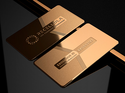 Luxury Gold Metal Membership Card Design by Adobesajjad