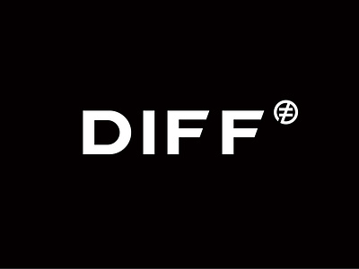 DIFF logo typography zizai