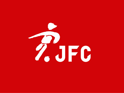 JFC football football logo red sports typography zizai