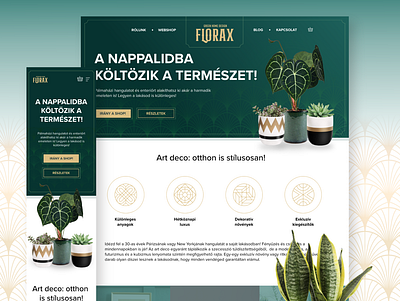 FLORAX - Green Home Design adobe xd branding design digital ecommerce illustration landingpage ui uidaily uidesign uiux ux webdesign