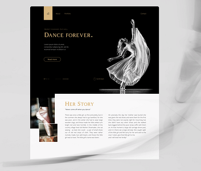 Ballerina ballerina design design art screen design ui ux web design