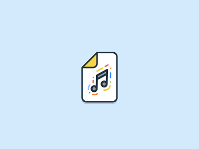 Music File app illustration ui vector